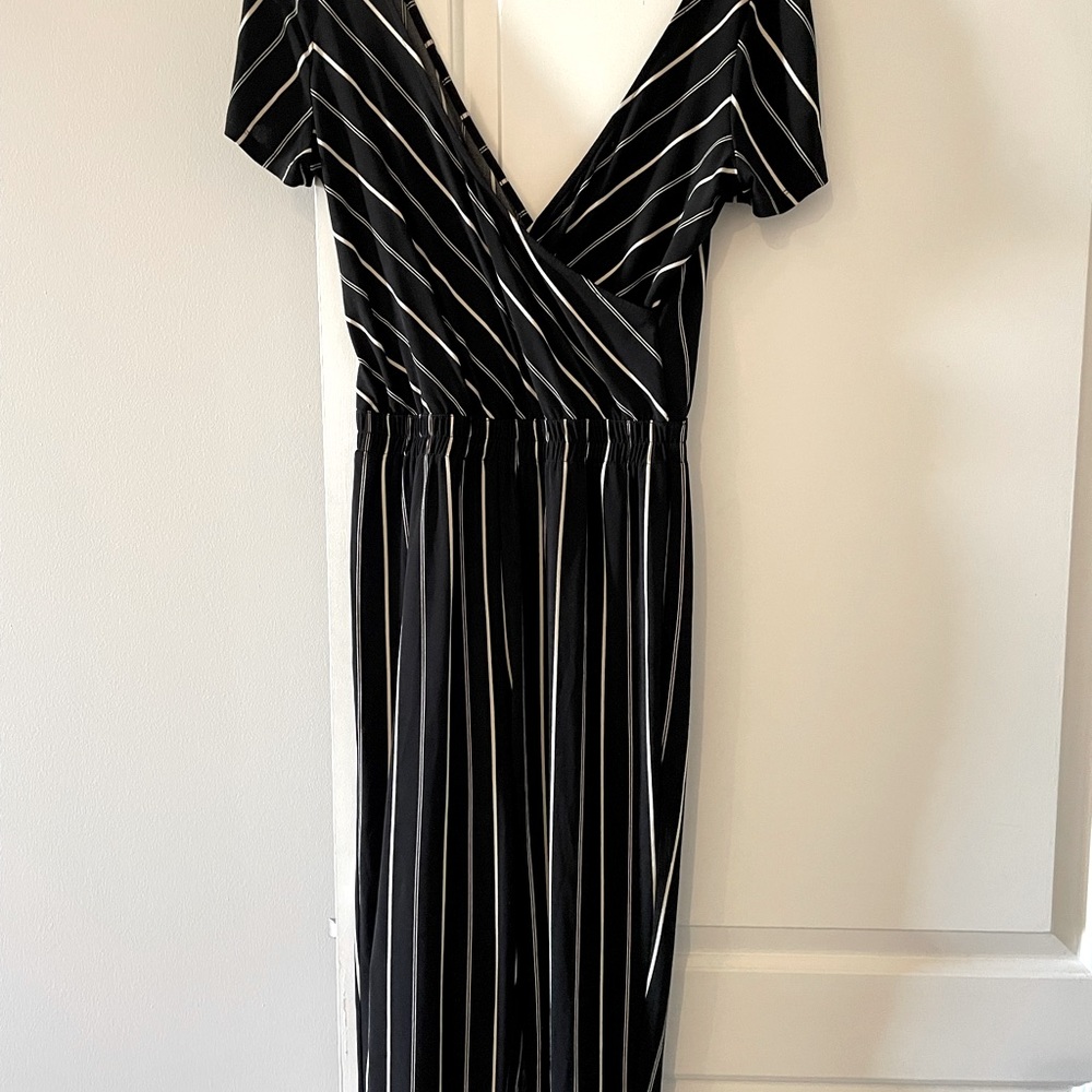 Express Black/Cream jumpsuit